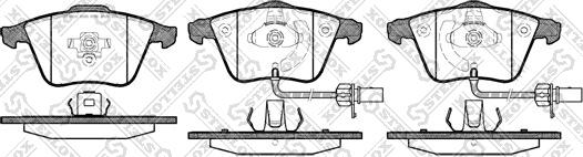 Stellox 002 003-SX - Гальмівні колодки, дискові гальма autozip.com.ua