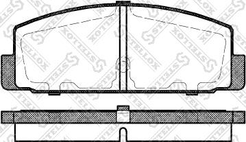 Stellox 190 030BL-SX - Гальмівні колодки, дискові гальма autozip.com.ua