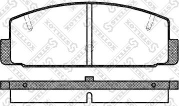 Stellox 190 020-SX - Гальмівні колодки, дискові гальма autozip.com.ua