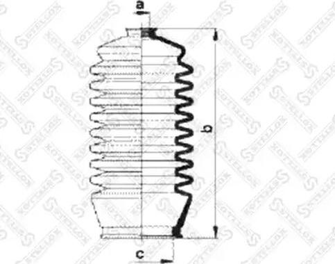 Stellox 14-98039-SX - Пильник, рульове управління autozip.com.ua