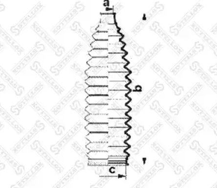 Stellox 14-98031-SX - Пильник, рульове управління autozip.com.ua