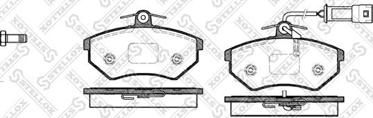 Stellox 145 042-SX - Гальмівні колодки, дискові гальма autozip.com.ua