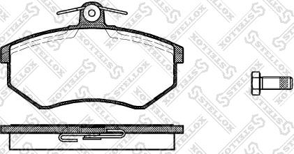 Stellox 145 010-SX - Гальмівні колодки, дискові гальма autozip.com.ua