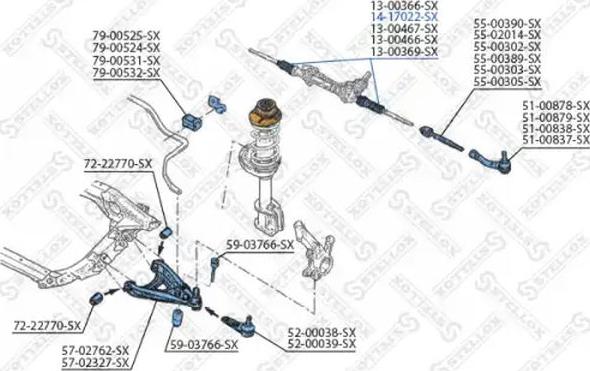 Stellox 14-17022-SX - Пильник, рульове управління autozip.com.ua