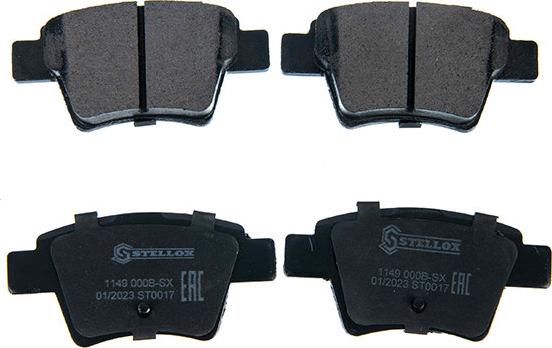 Stellox 1485 000B-SX - Гальмівні колодки, дискові гальма autozip.com.ua