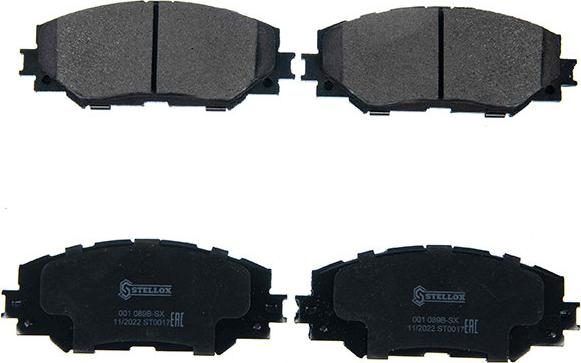 Stellox 1480 000B-SX - Гальмівні колодки, дискові гальма autozip.com.ua