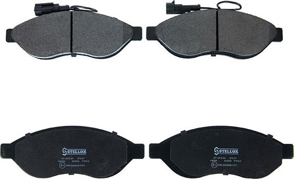 Stellox 1477 000B-SX - Гальмівні колодки, дискові гальма autozip.com.ua
