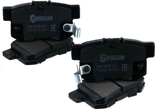 Stellox 1596 000B-SX - Гальмівні колодки, дискові гальма autozip.com.ua