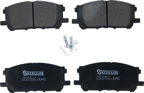 Stellox 1555 000B-SX - Гальмівні колодки, дискові гальма autozip.com.ua
