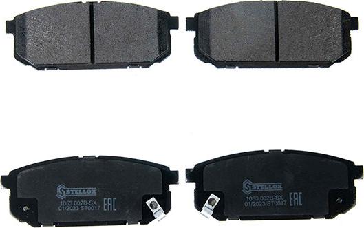 Stellox 1524 000B-SX - Гальмівні колодки, дискові гальма autozip.com.ua