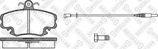 Stellox 152 002-SX - Гальмівні колодки, дискові гальма autozip.com.ua