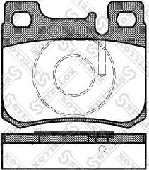 Stellox 168 020B-SX - Гальмівні колодки, дискові гальма autozip.com.ua