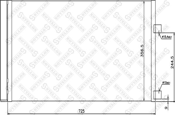 Stellox 10-45400-SX - Конденсатор, кондиціонер autozip.com.ua