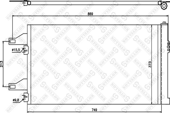 Stellox 10-45407-SX - Конденсатор, кондиціонер autozip.com.ua