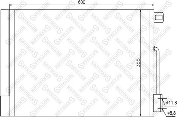 Stellox 10-45416-SX - Конденсатор, кондиціонер autozip.com.ua