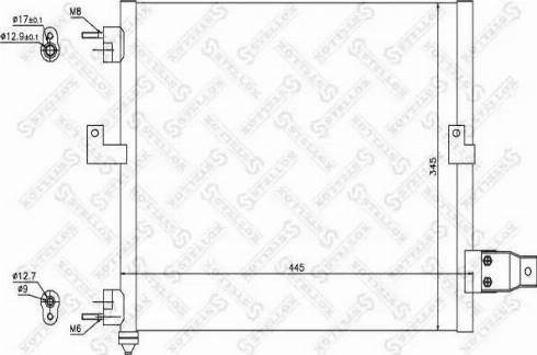 Stellox 10-45434-SX - Конденсатор, кондиціонер autozip.com.ua