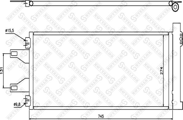 Stellox 10-45548-SX - Конденсатор, кондиціонер autozip.com.ua