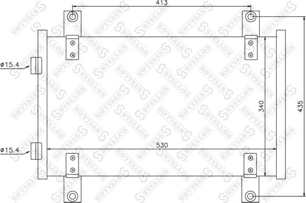 Stellox 10-45560-SX - Конденсатор, кондиціонер autozip.com.ua