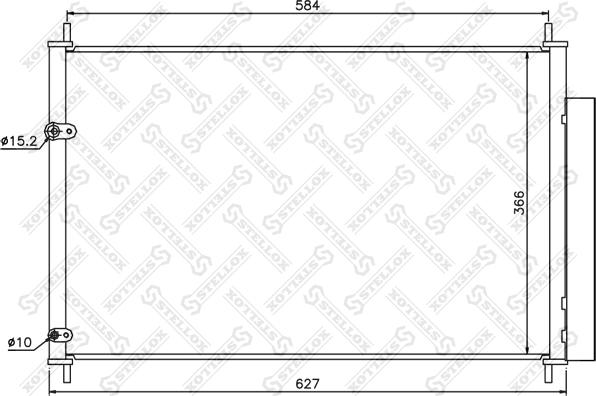 Stellox 10-45568-SX - Конденсатор, кондиціонер autozip.com.ua