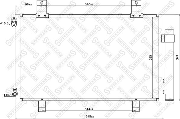 Stellox 10-45567-SX - Конденсатор, кондиціонер autozip.com.ua