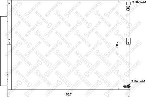 Stellox 10-45528-SX - Конденсатор, кондиціонер autozip.com.ua