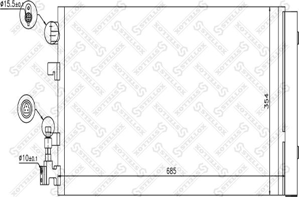 Stellox 10-45694-SX - Конденсатор, кондиціонер autozip.com.ua