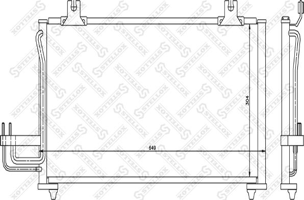Stellox 10-45626-SX - Конденсатор, кондиціонер autozip.com.ua