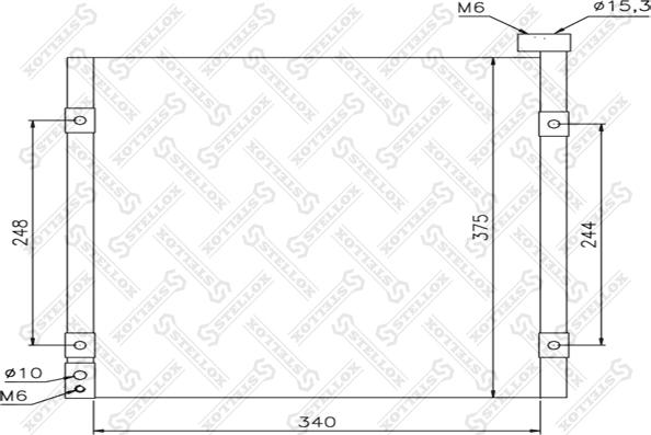 Stellox 10-45095-SX - Конденсатор, кондиціонер autozip.com.ua