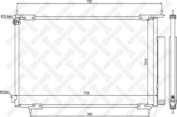 Stellox 10-45096-SX - Конденсатор, кондиціонер autozip.com.ua