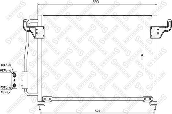 Stellox 10-45046-SX - Конденсатор, кондиціонер autozip.com.ua