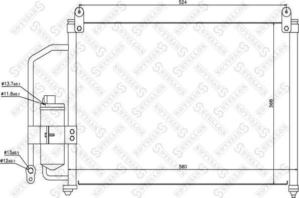 Stellox 10-45042-SX - Конденсатор, кондиціонер autozip.com.ua