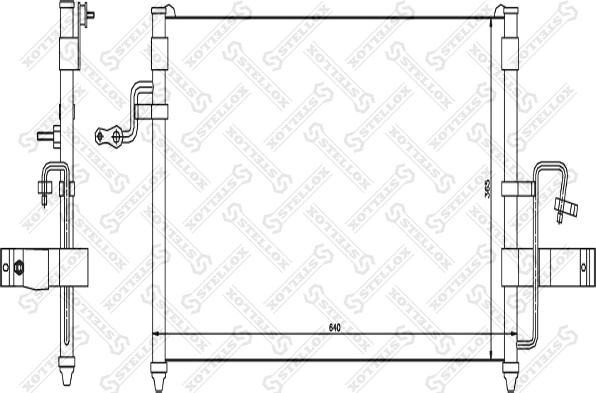 Stellox 10-45062-SX - Конденсатор, кондиціонер autozip.com.ua