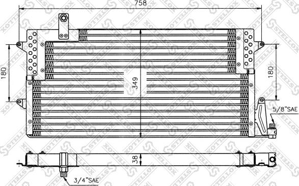 Stellox 10-45005-SX - Конденсатор, кондиціонер autozip.com.ua