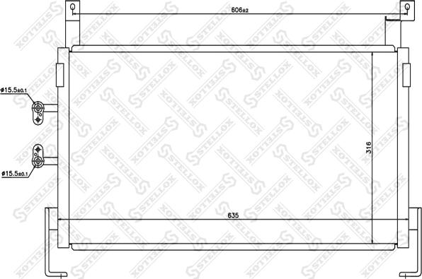 Stellox 10-45080-SX - Конденсатор, кондиціонер autozip.com.ua