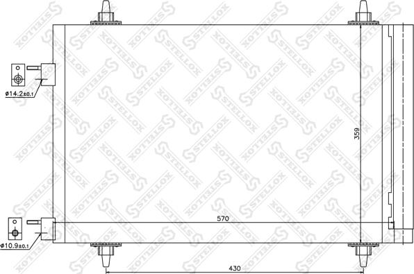Stellox 10-45039-SX - Конденсатор, кондиціонер autozip.com.ua