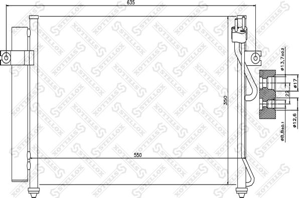 Stellox 10-45028-SX - Конденсатор, кондиціонер autozip.com.ua