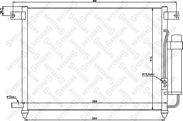 Stellox 10-45079-SX - Конденсатор, кондиціонер autozip.com.ua