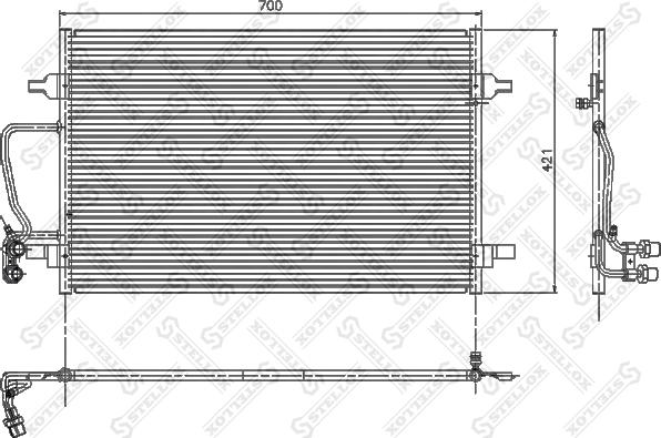 Stellox 10-45072-SX - Конденсатор, кондиціонер autozip.com.ua