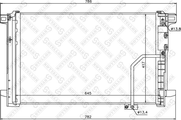 Stellox 10-45190-SX - Конденсатор, кондиціонер autozip.com.ua