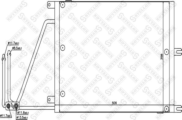 Stellox 10-45143-SX - Конденсатор, кондиціонер autozip.com.ua