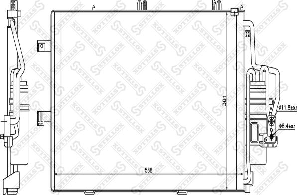 Stellox 10-45142-SX - Конденсатор, кондиціонер autozip.com.ua