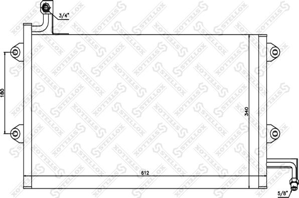 Stellox 10-45161-SX - Конденсатор, кондиціонер autozip.com.ua