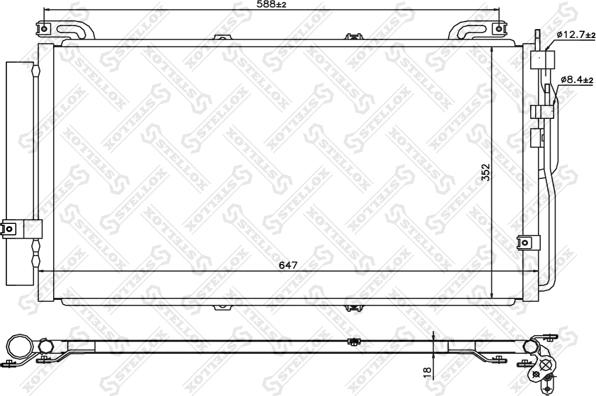 Stellox 10-45103-SX - Конденсатор, кондиціонер autozip.com.ua