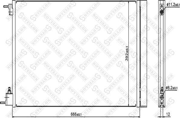 Stellox 10-45185-SX - Конденсатор, кондиціонер autozip.com.ua