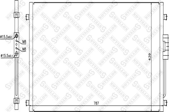 Stellox 10-45186-SX - Конденсатор, кондиціонер autozip.com.ua