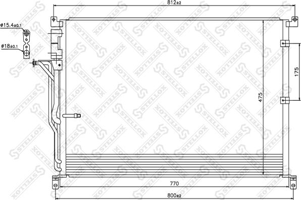 Stellox 10-45183-SX - Конденсатор, кондиціонер autozip.com.ua