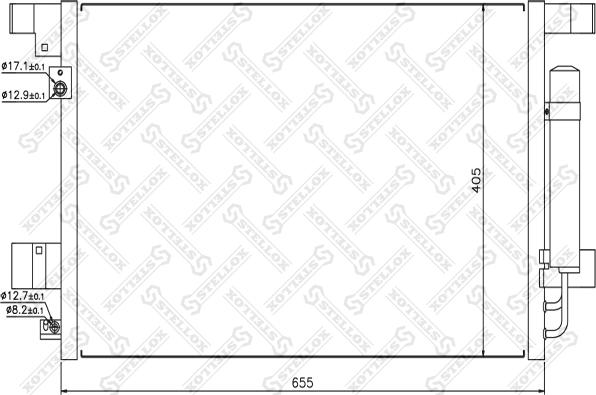 Stellox 10-45135-SX - Конденсатор, кондиціонер autozip.com.ua