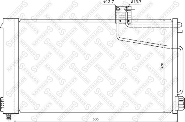 Stellox 10-45124-SX - Конденсатор, кондиціонер autozip.com.ua