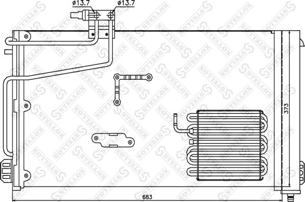 Stellox 10-45126-SX - Конденсатор, кондиціонер autozip.com.ua