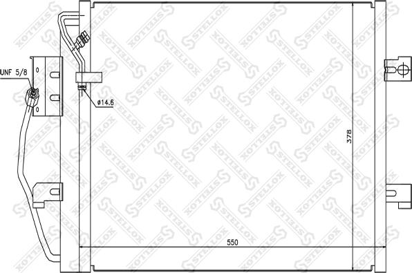 Stellox 10-45122-SX - Конденсатор, кондиціонер autozip.com.ua